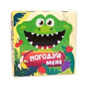 Настільна гра Strateg Погодуй мене - крокодил розвиваюча українською мовою (30379)