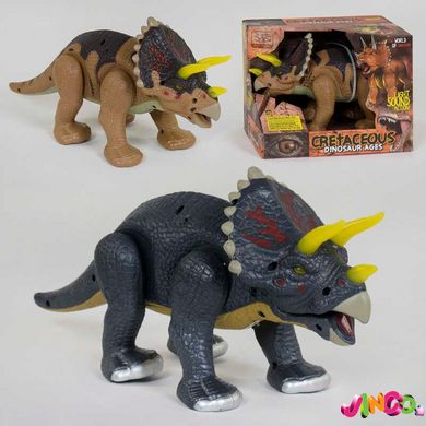 49993 Динозавр WS 5301 (24 2) 2 цвета, на батарейках, 35 см, ходит, двигает пастью и хвостом, подсветка глаз, звук, в коробке [Коробка]