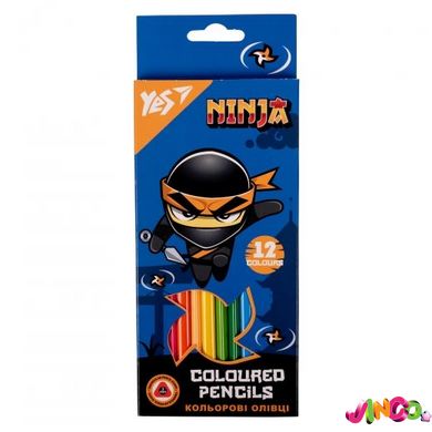 290703 Олівці кольорові YES 12 кол. "Ninja"