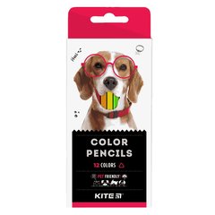 Карандаши цветные трехгранные, 12 шт. Kite Dogs