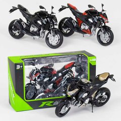 79502 Мотоцикл металлопластик НХ 798-1 (144 4) 3 цвета, выдвижная подножка, 1шт в коробке [Коробка]