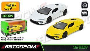 Машина мет. АВТОПРОМ арт. 10029 5 inch Lamborghini Temerario,відкр.двері, у коробці 16,5*7*8см