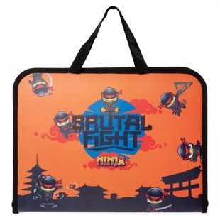 Папка-портфель YES FC на блискавці з тканинними ручками Ninja, 492169