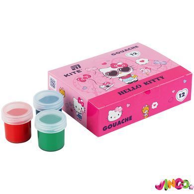 Гуашеві фарби, 12 кольорів, Hello Kitty, Kite (HK26-063)
