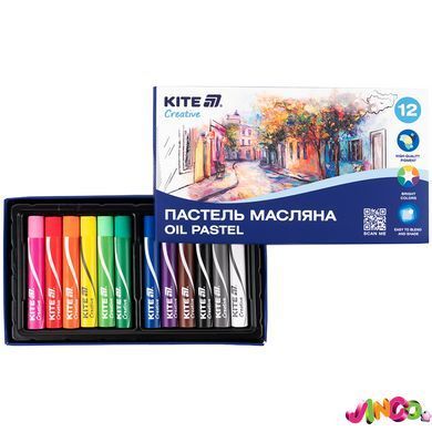 Пастель масляна, 12 кольорів Creative (K-200-12)