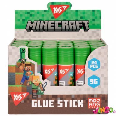 Клей-олівець Yes 9г PVA "Minecraft" (320288)