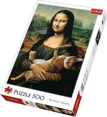 37294 Пазли - (500 елм.) - "Мона Ліза і дрімаючий кошеня" Бриджем Trefl