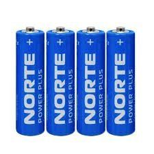 R6-AA-P4 NORTE Power Plus плівка Zinc-Carbon.4 pcs