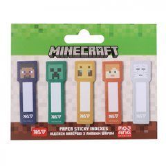 Індекси паперові Yes "Minecraft", 55х15мм, 100 шт (5x20) (170455)