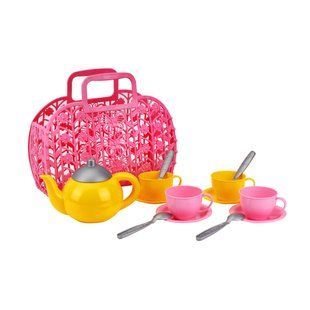 Кошик з набором посуду 1608 (8) "Technok Toys" 14 елементів, 25см, в пакеті, 19021 гр