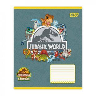 768713 Зошит учнівський Yes "Jurassic World. Dino" А5 12 кос.