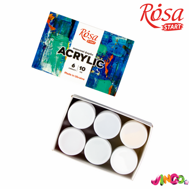 Набір акрилових фарб COLOR 6&times;10мл ROSA START