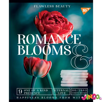 Зошит для записів А5 96 лінія YES Romance blooms.