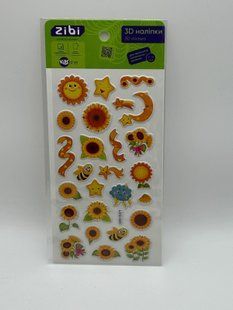 ZB.63315 3D наліпки Сонячні бджілки 18 см, KIDS Line