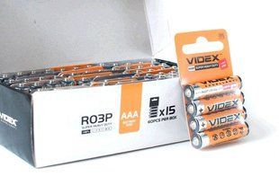 Батарейка Videx R03 (плівка 4 шт.)