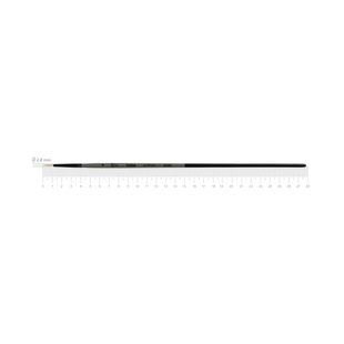 Пензель синтетика кругла TERRA 1608R №0 довга ручка ROSA