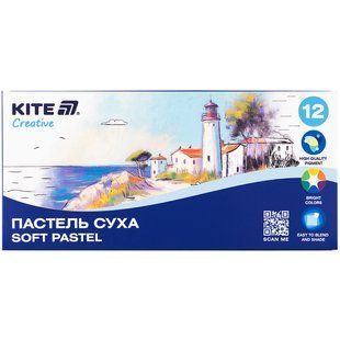 Пастель суха, 12 кольорів Creative (K-201-12)