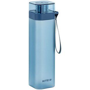 Пляшечка для води квадратна, 700 мл, синя, K24-1210-1