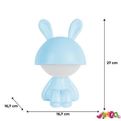 Світильник-нічник LED з акумулятором Kite Cute Bunny K25-316-1-3, блакитний