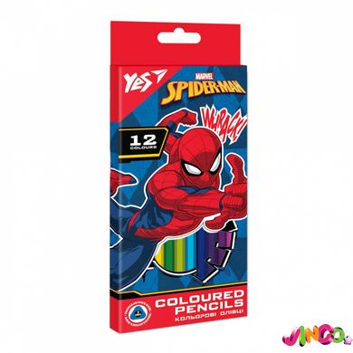Олівці кольорові YES 12 кол. Marvel.Spiderman , 290667