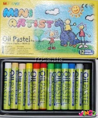 Пастель олійна MINI 12кол., MOPS-12, MUNGYO, 94100640