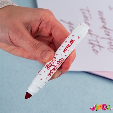 K-1155 Фломастери, набір 12шт, Kite Creative Superwashable Jumbo