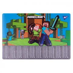 492063 Подкладка для стола YES 43x29 см "Minecraft" табл. умножение