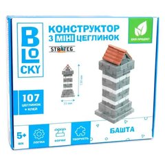 31022 Будівельний набір для творчості з міні-цеглинок BLOCKY Башта Strateg (31022)