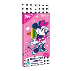 290668 Олівці кольорові YES 12 кол. "Minnie Mouse"