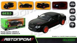 Машина мет. АВТОПРОМ арт. 68313, 1:32 Bentley Continental Supersports ISR,батар, світ.,звук,відкр.