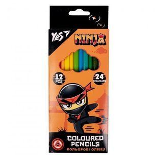 290707 Олівці кольорові YES 12 24 кол. Ninja