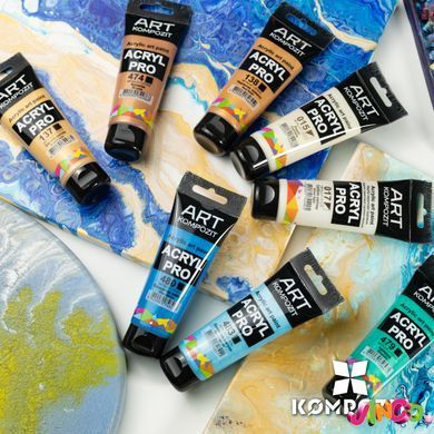 Фарба художня Acryl PRO ART Kompozit, охра жовта, 75 мл (131), 131 охра жовта