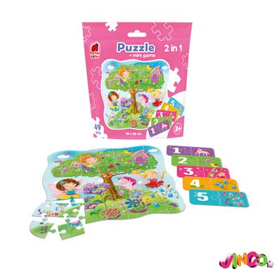 RK1140-02 Puzzle in stand-up pouch "2 in 1. Fairies" RK1140-02