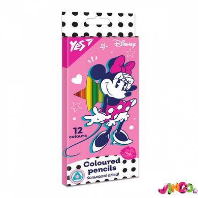 290668 Олівці кольорові YES 12 кол. "Minnie Mouse"