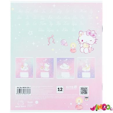 Зошит шкільний Kite Hello Kitty HK26-235-1, 12 аркушів, коса лінія