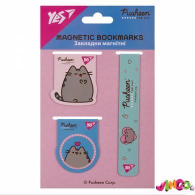 Закладки магнітні Yes Pusheen, 3 шт. (708349)