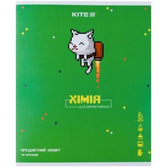 Зошит предметний Kite Pixel K21-240-14, 48 аркушів, клітинка, хімія, принт