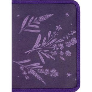 1805-36-A Папка об ємна на блискавці А5+ Lavender-1
