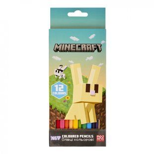 Олівці кольорові Yes 12 кольорів "Minecraft.Spring" (290772)
