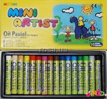 Пастель олійна MINI 16кол., MOPS-16, MUNGYO, 94100641