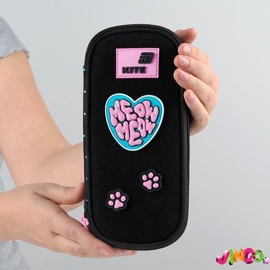 Пенал Kite 662, Pretty Kitty (K26-662-1), Чорний