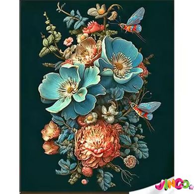 HEG86891 Набір для творчості алмазна картина Фантастичний букет квітів Strateg розміром 30х40 см кв (HEG86891)