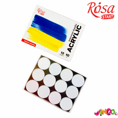 Набір акрилових фарб Ukraine 12&times;10мл ROSA START