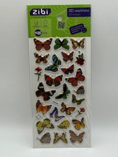 ZB.63389 3D наліпки Метелики 23 см, KIDS Line