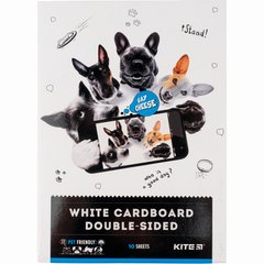 K22-254 Картон білий (10 аркушів ), A4 Kite Dogs