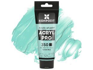Фарба художня Acryl PRO ART Kompozit 75 мл, 350 турецька блакить, 350 турецька блакить