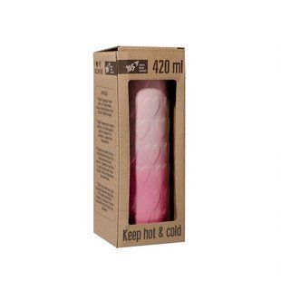 Термочашка YES "Pink Heart", 420мл, 707336