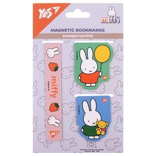 Закладки магнітні Yes Miffy, 3 шт.
