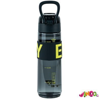 Пляшечка для води, 680 мл, чорно-жовта, K25-1233-1