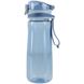 K22-419-02 Пляшечка для води з трубочкою, 600 мл, блакитна